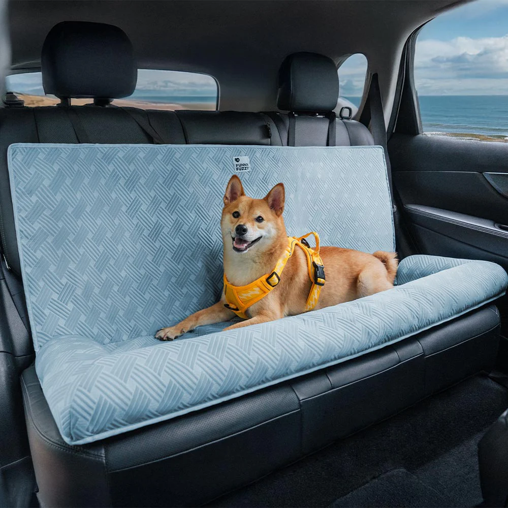 Cooling Travel Bolster Safety Back Seat Large Dog Car Seat Bed - Chill Rover - News Pet Shop