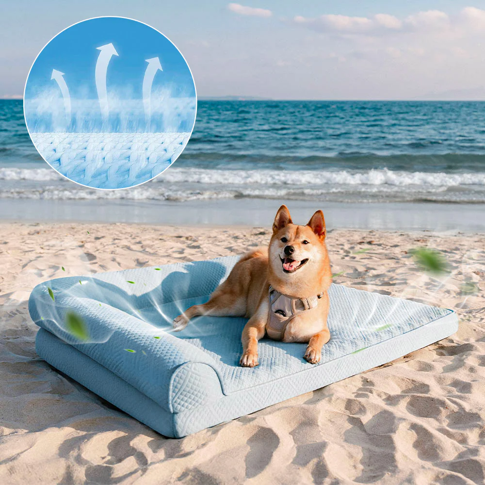 Large Cooling Breathable Non-Slip Orthopedic Dog Bed - News Pet Shop
