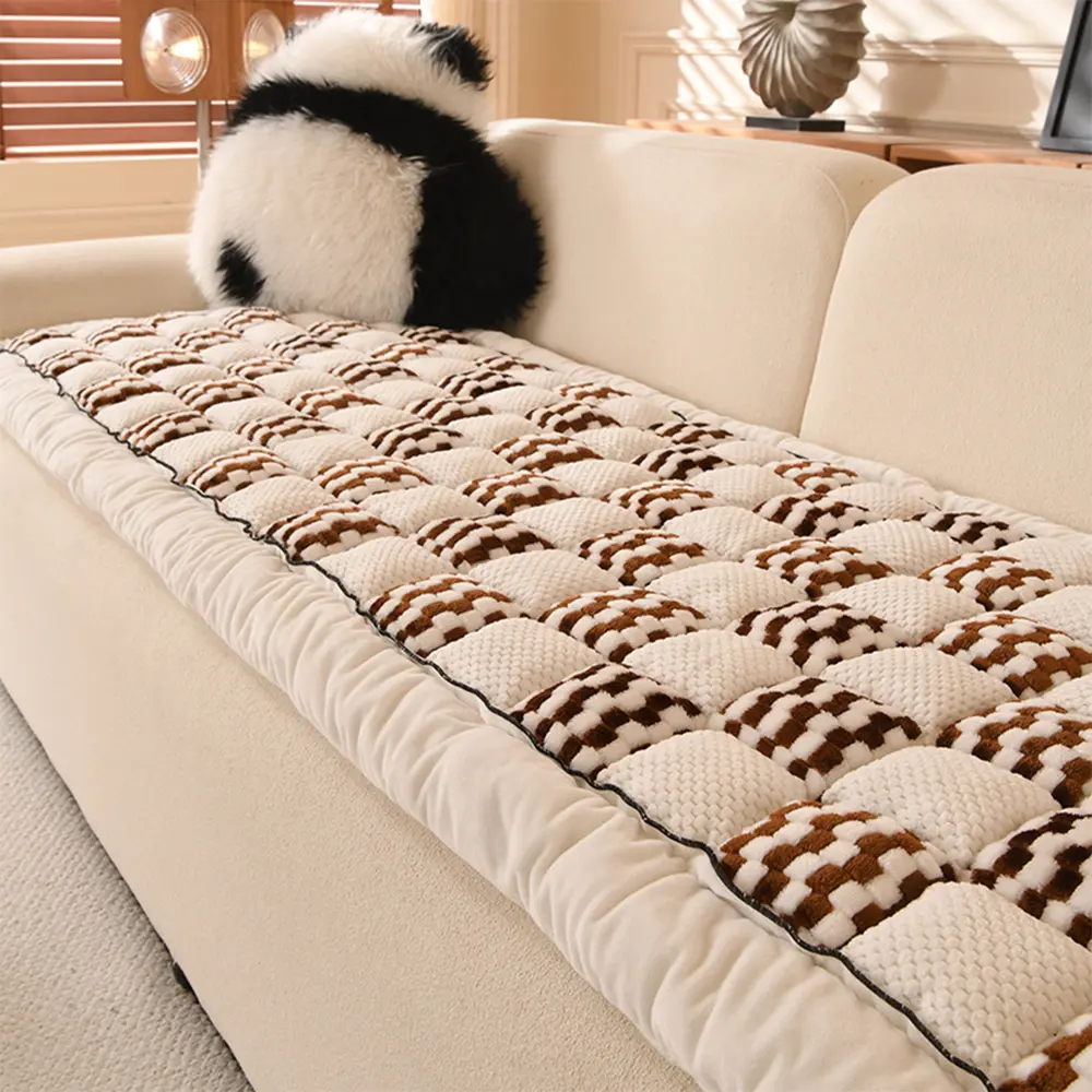 Handmade Plush Checkerboard Pet Mat Comfortable Couch Cover - News Pet Shop
