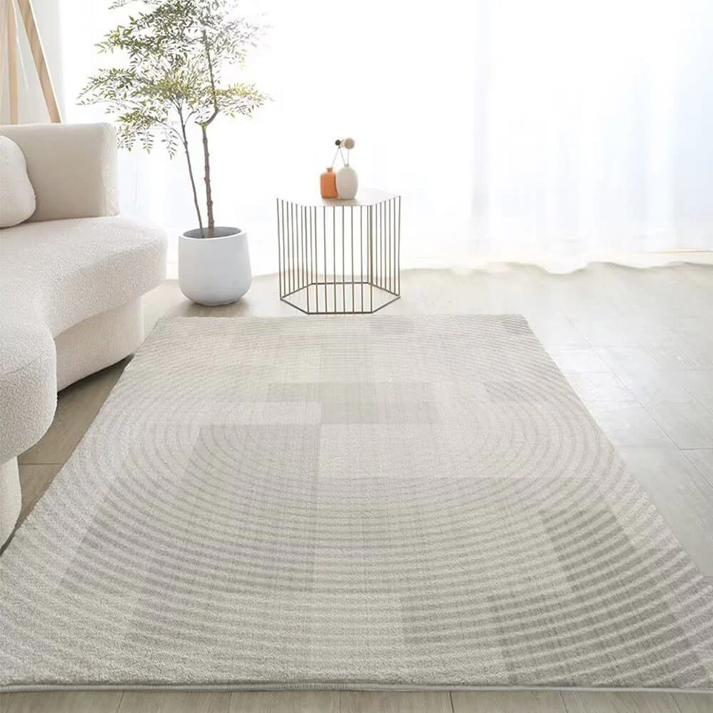 Plaid Simple Modern Style Faux Cashmere Home Rug - News Pet Shop
