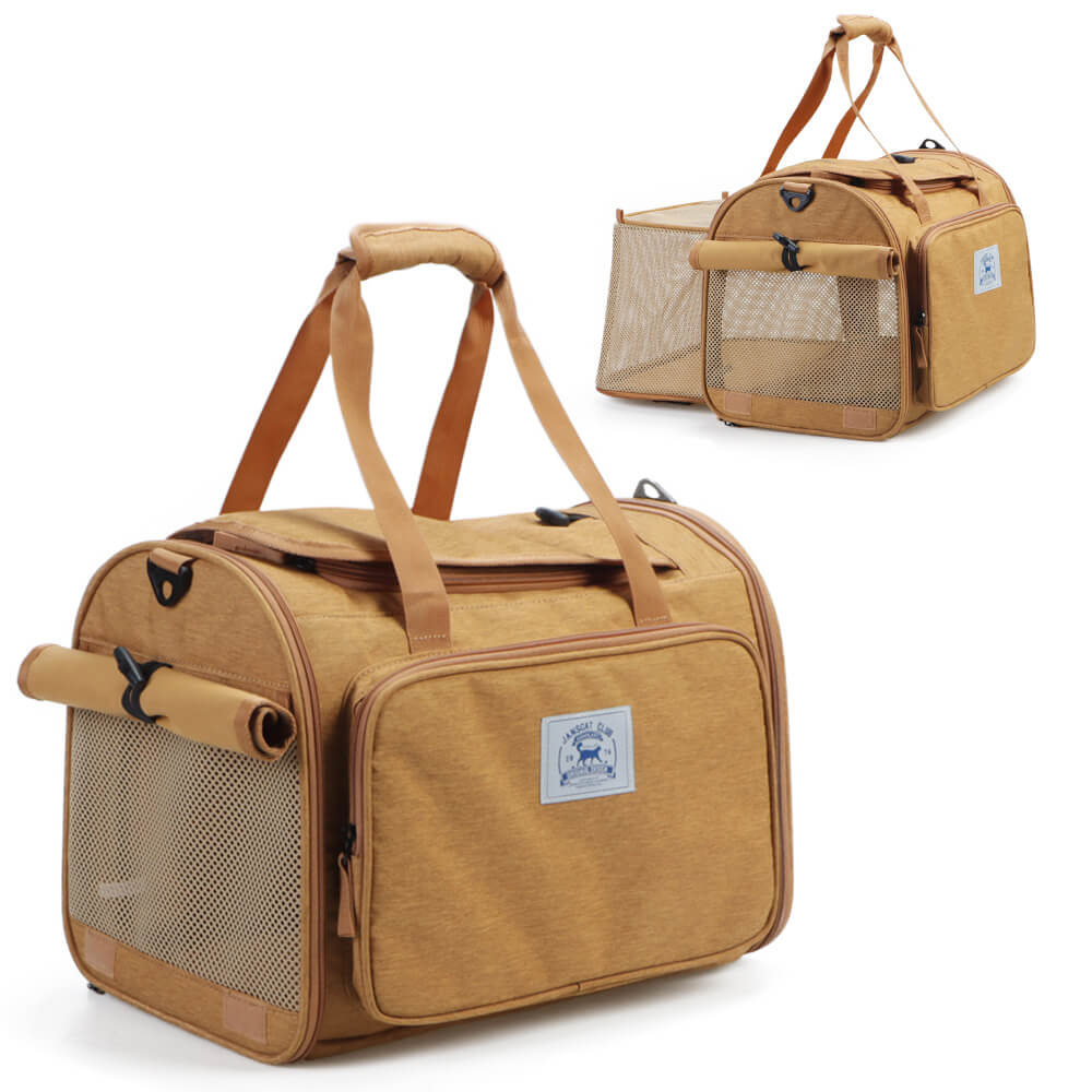 Expandable Large-Space Single Shoulder Handbag Travel Cat Carrier Bag - News Pet Shop