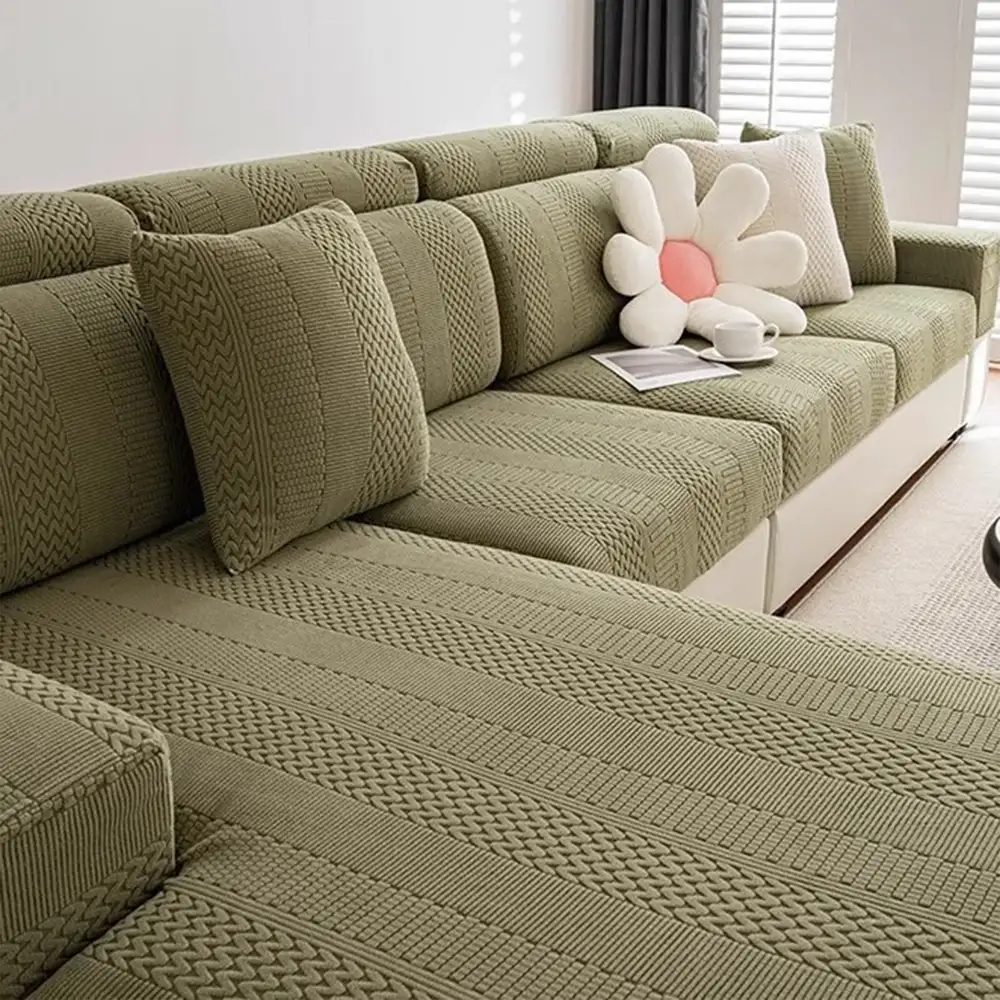 Polar Fleece Soft Antistatic Protection Sofa Stretch Full Wrap Couch Cover - News Pet Shop