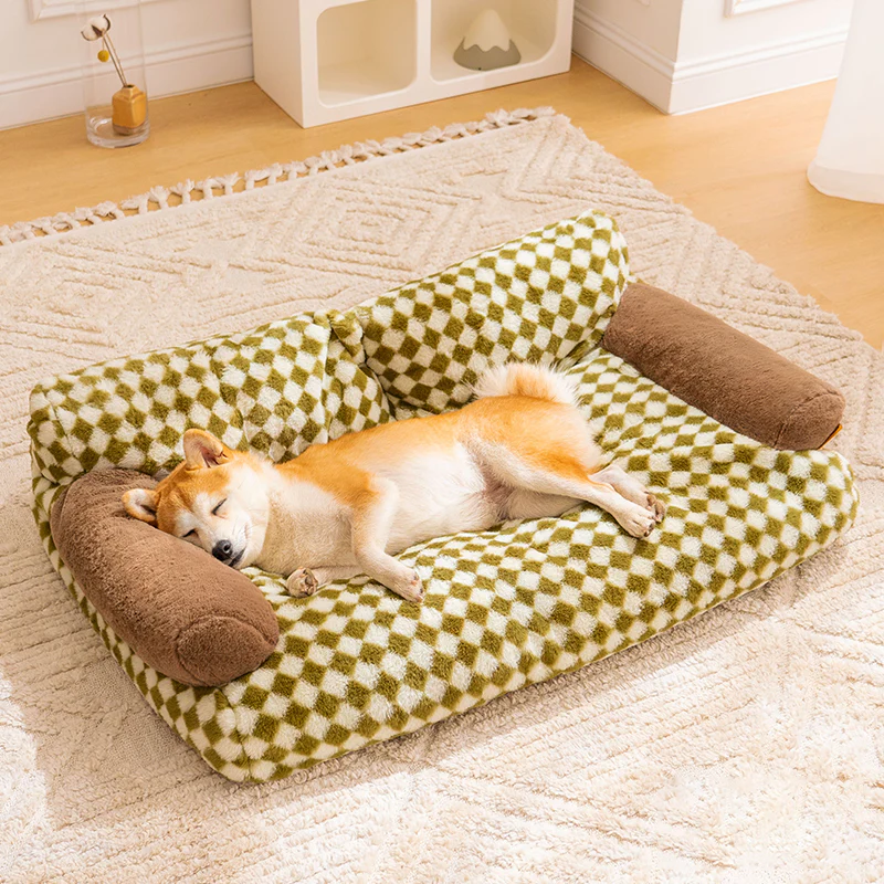 Vintage Leisure Diamond Dog & Cat Sofa Bed - News Pet Shop