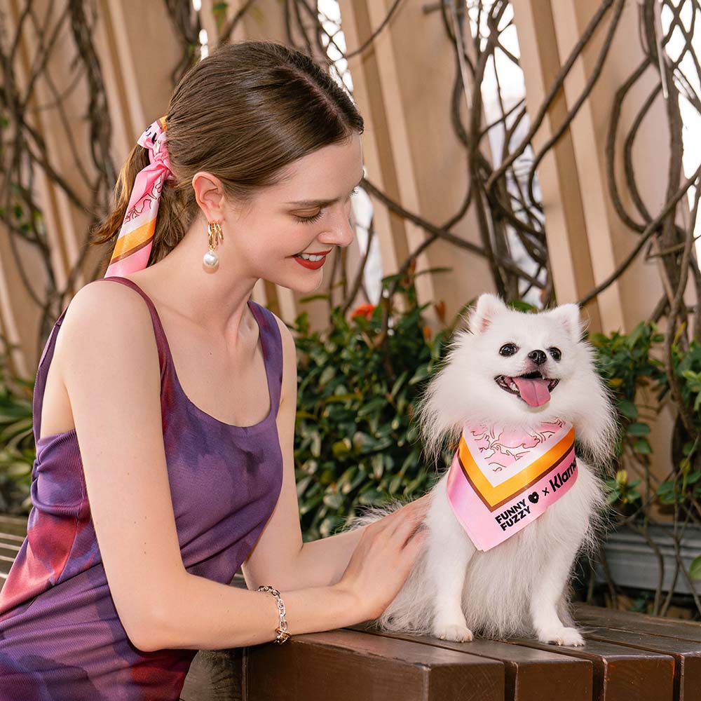 FUNNYFUZZY X Klarna Pet & Human Scarf - News Pet Shop