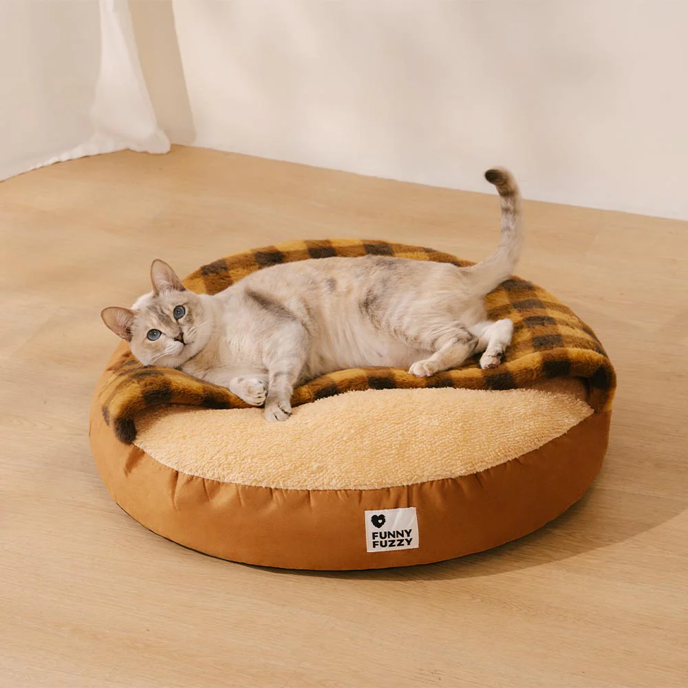 Washable Ultra Soft Sleeping Round Cat Bed - News Pet Shop