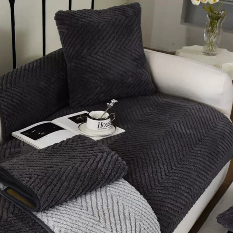 Plush Cushion Herringbone Pillow - News Pet Shop