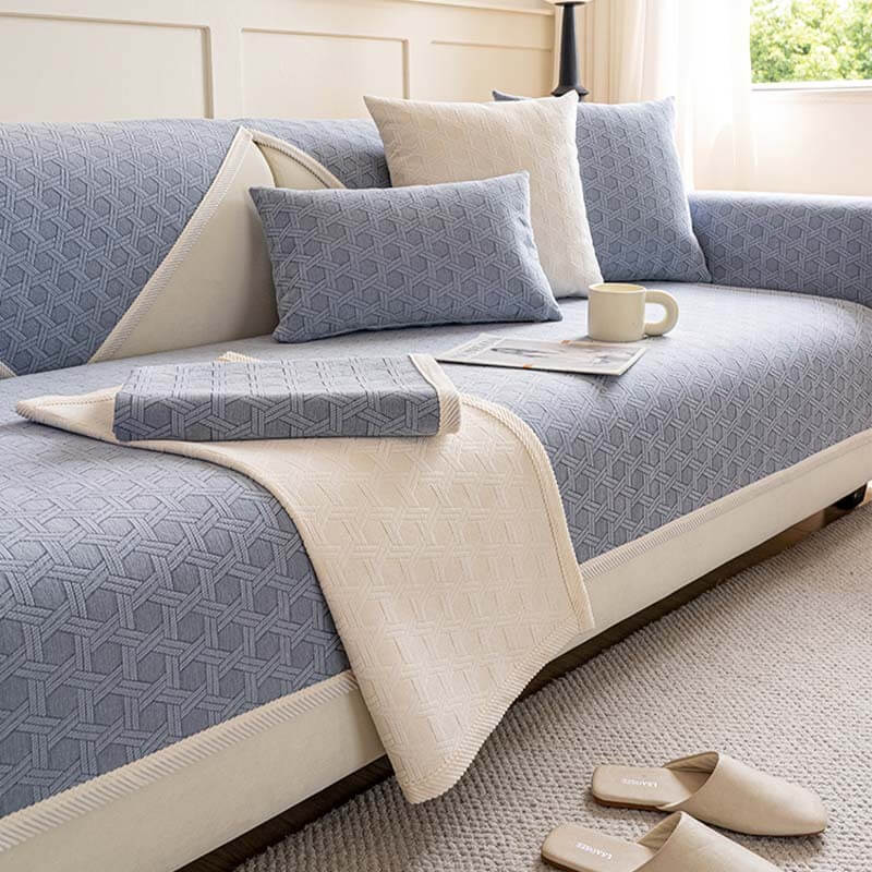 Jacquard Chenille Fabric Water-resistant & Oil-proof Couch Cover - News Pet Shop