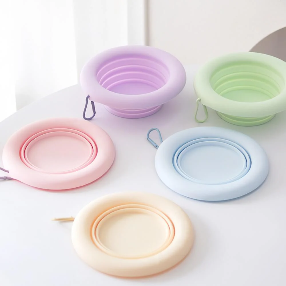 Pet Folding Bowl Portable Silicone Bowl - News Pet Shop