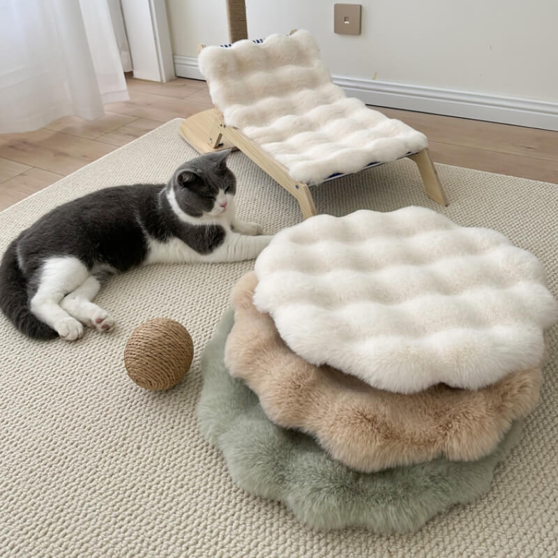 Soft Plush Warm Pet Sleeping Pad Round Dog Mat - News Pet Shop