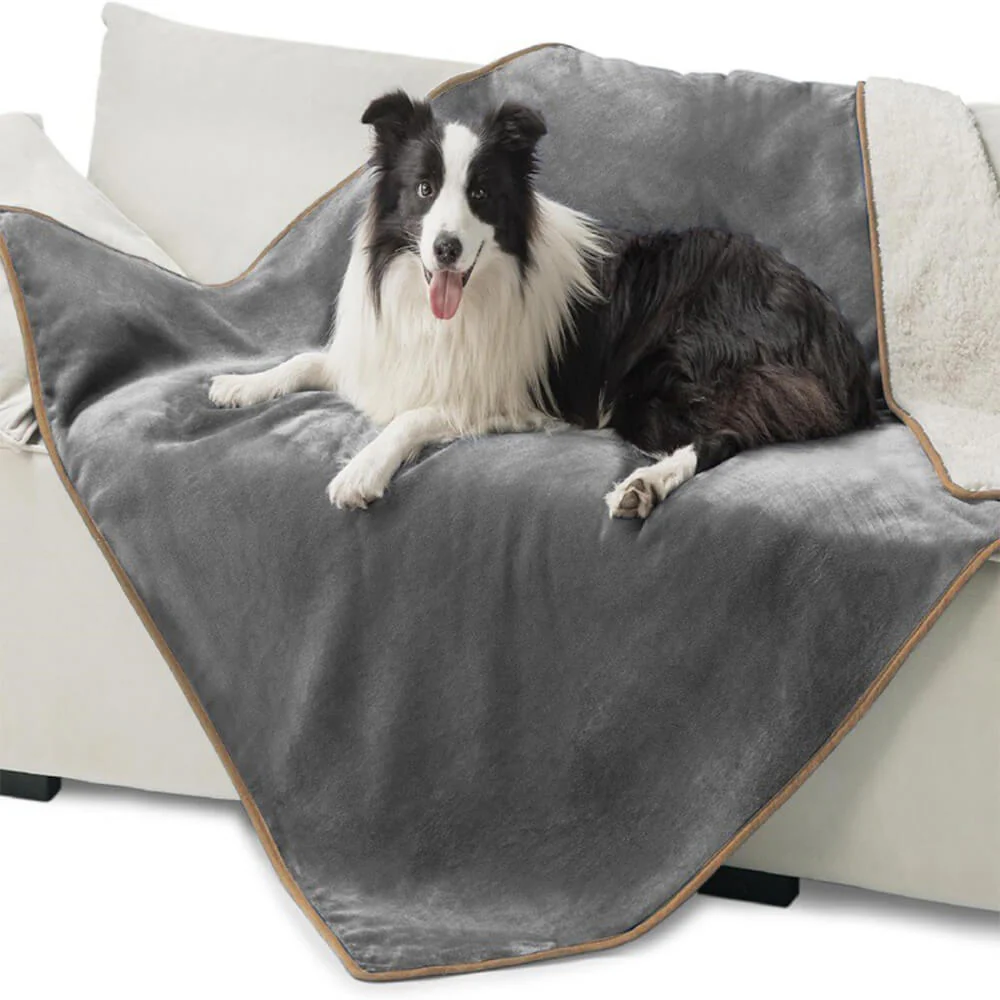 Cozy & Protective Throw Reversible Fleece Pet Blanket - News Pet Shop