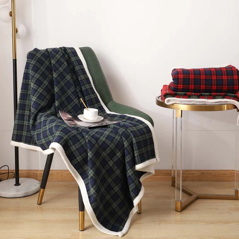 Large Plaid Dog Blanket - News Pet Shop