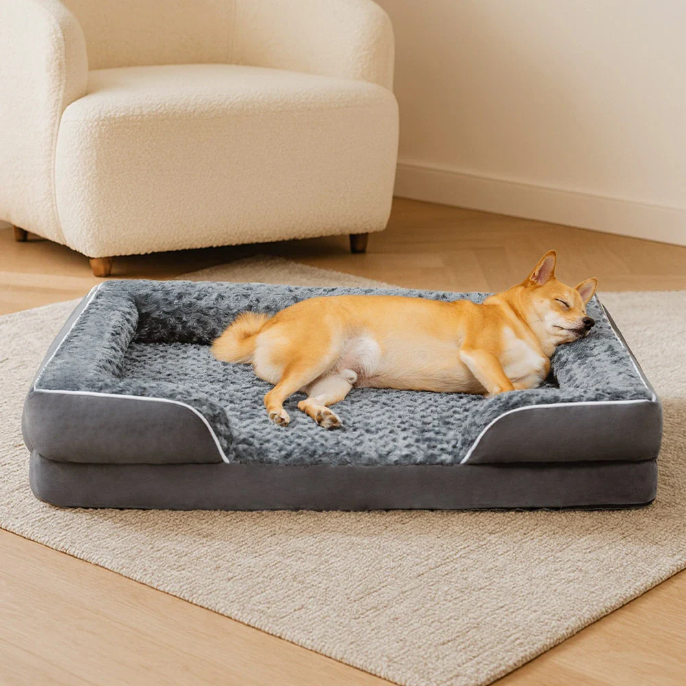 Detachable Water-Repellent Full Surround Support Orthopedic Dog Bed - News Pet Shop