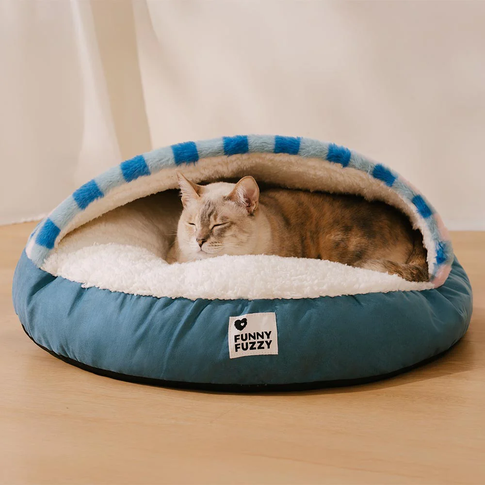 Washable Ultra Soft Sleeping Round Cat Bed - News Pet Shop