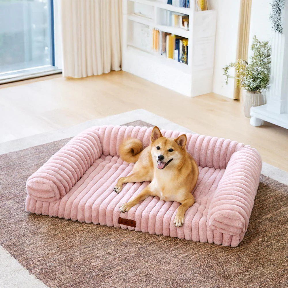 Cream Fluffy Comfort Orthopedic Dog and Cat Sofa Bed - News Pet Shop