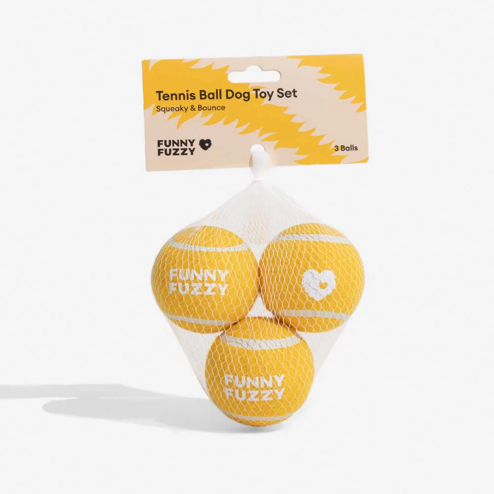 Tennis Ball Dog Toy - Squeaky & Bounce - News Pet Shop