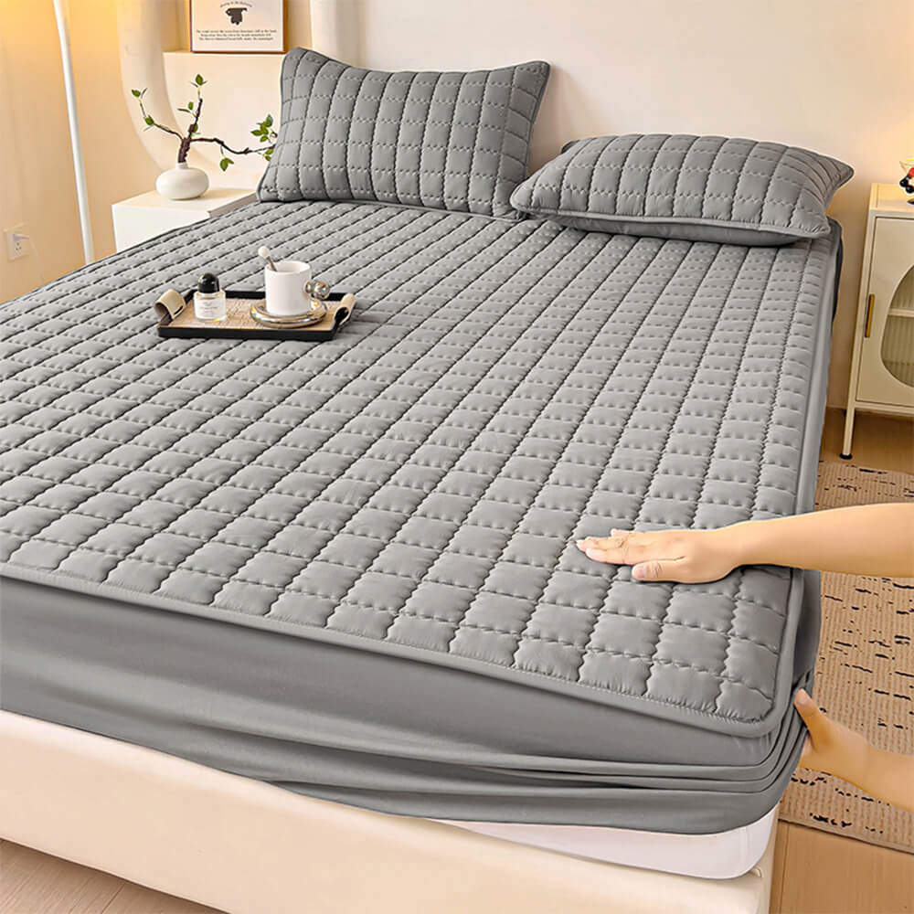 Elegant Square Breathable Waterproof Antibacterial Fitted Sheet Mattress Cover - News Pet Shop