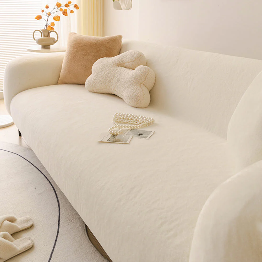 Ultra Soft Skin Friendly Plush Full Coverage Sofa Protector Couch Cover - News Pet Shop