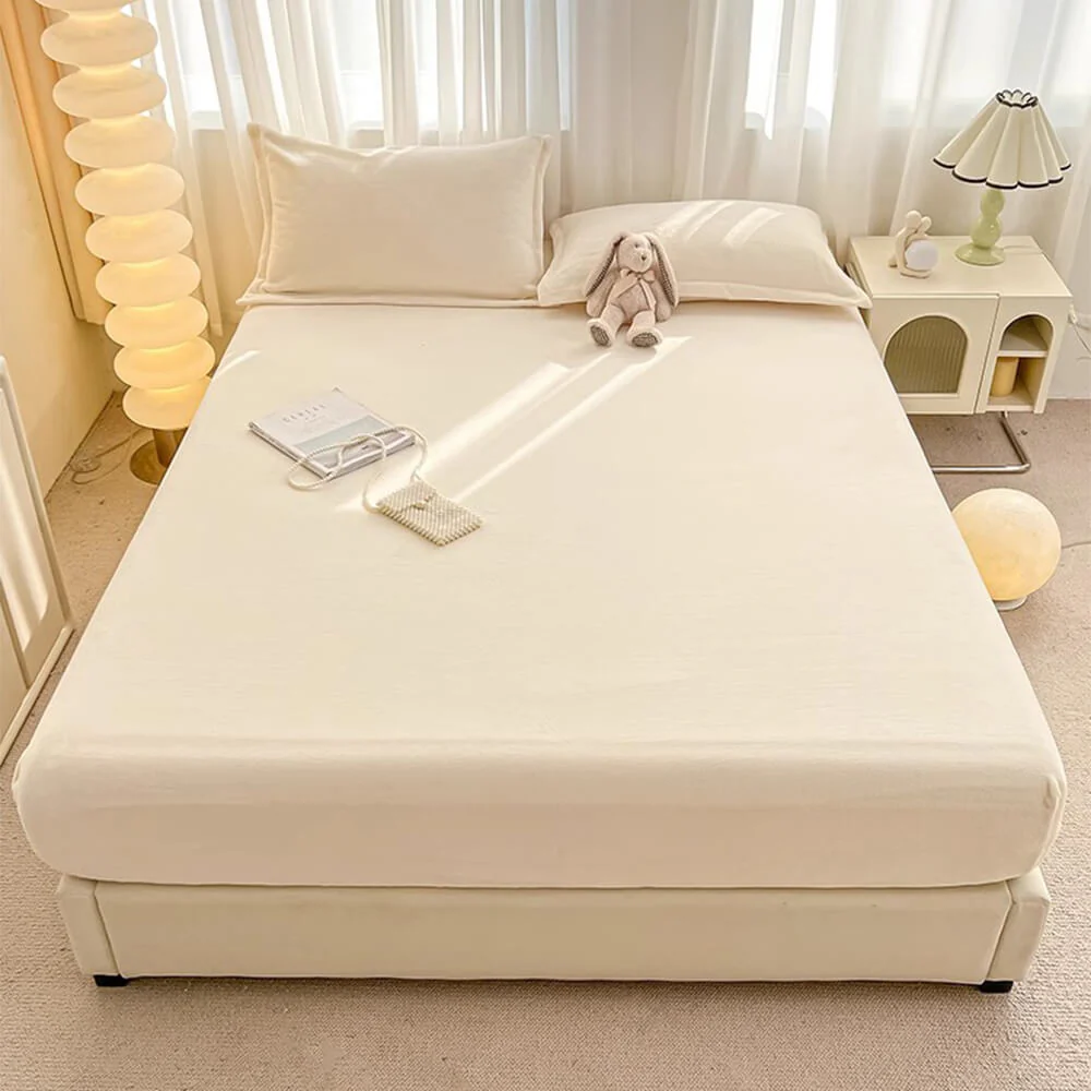 Milk Velvet Soft Fitted Sheet Mattress Cover - News Pet Shop