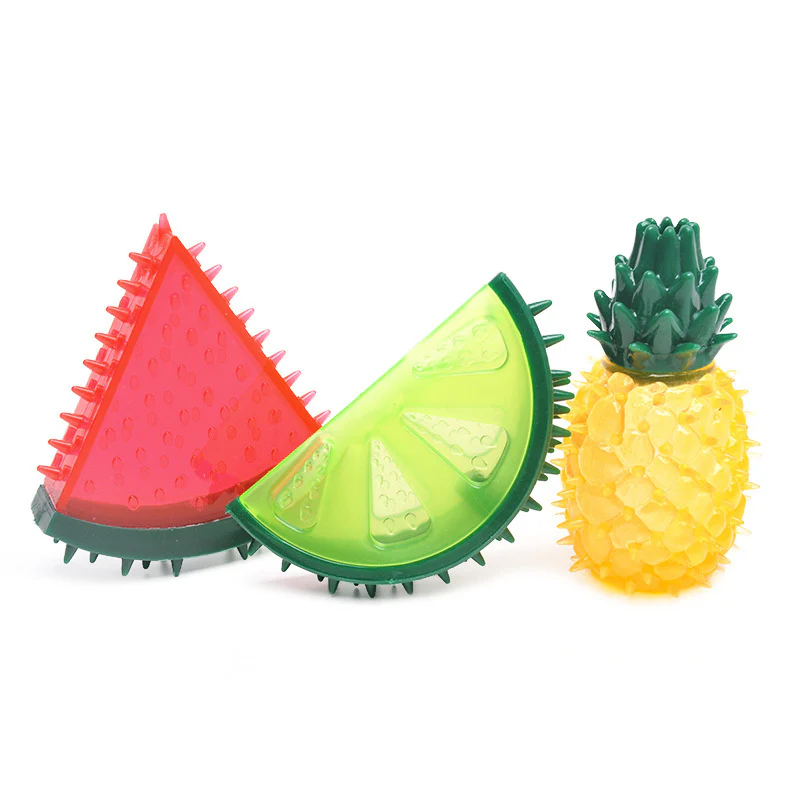 Teething Rubber Water-filled Frozen Fruit Shape Dog Toy - News Pet Shop