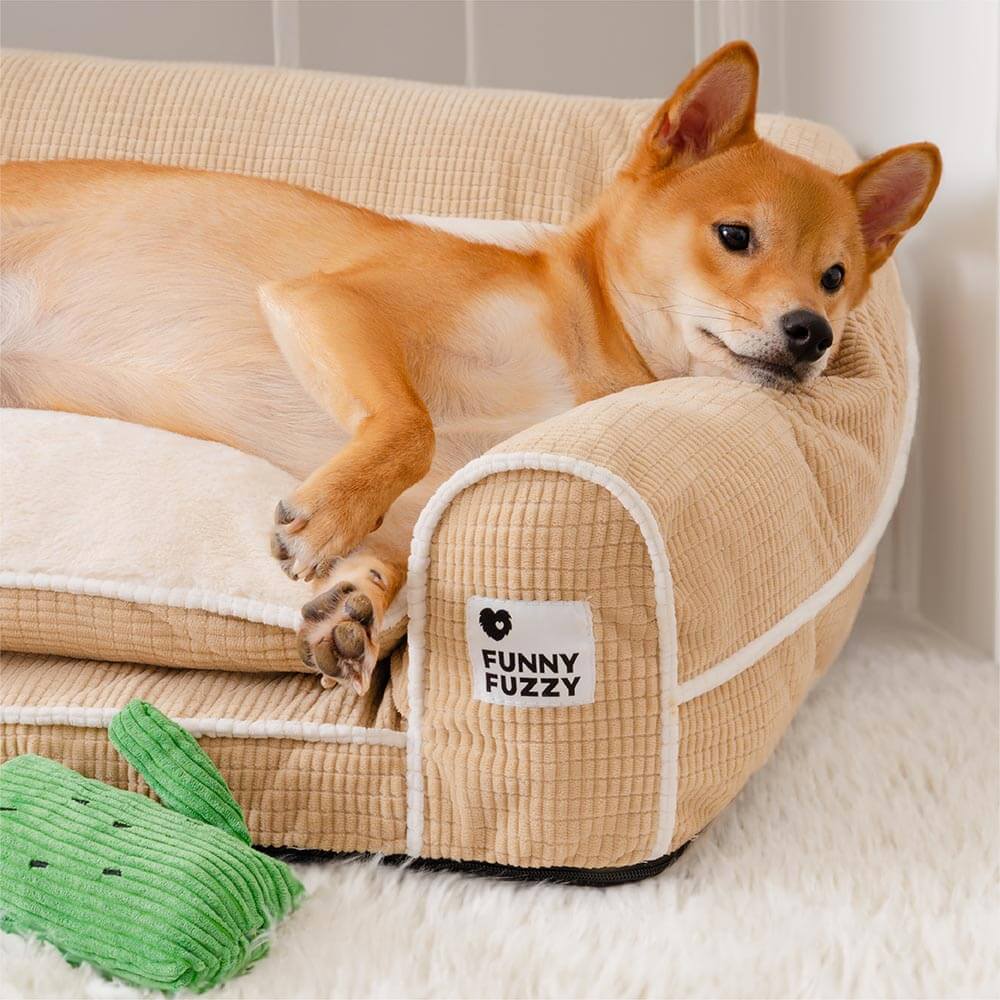 Deluxe Flannel Double-Layer Orthopedic Dog Sofa Bed - News Pet Shop