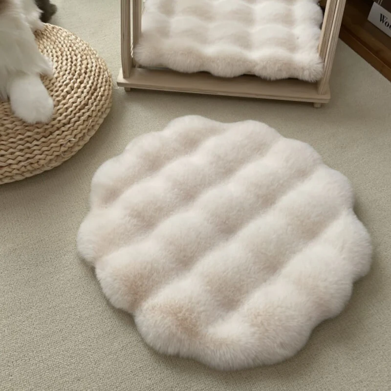 Soft Plush Warm Pet Sleeping Pad Round Dog Mat - News Pet Shop