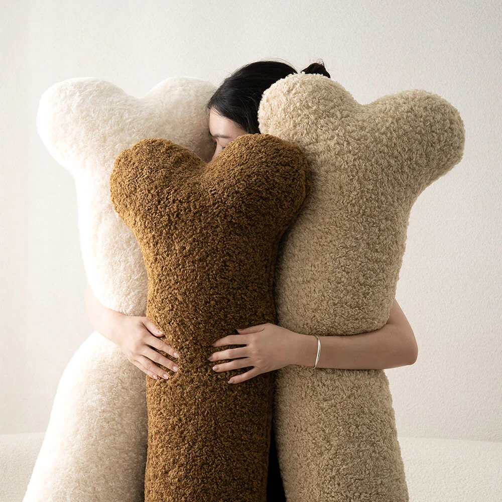 Plush Bone-Shaped Sofa Pillow Soft Cozy Decorative Cushion - News Pet Shop