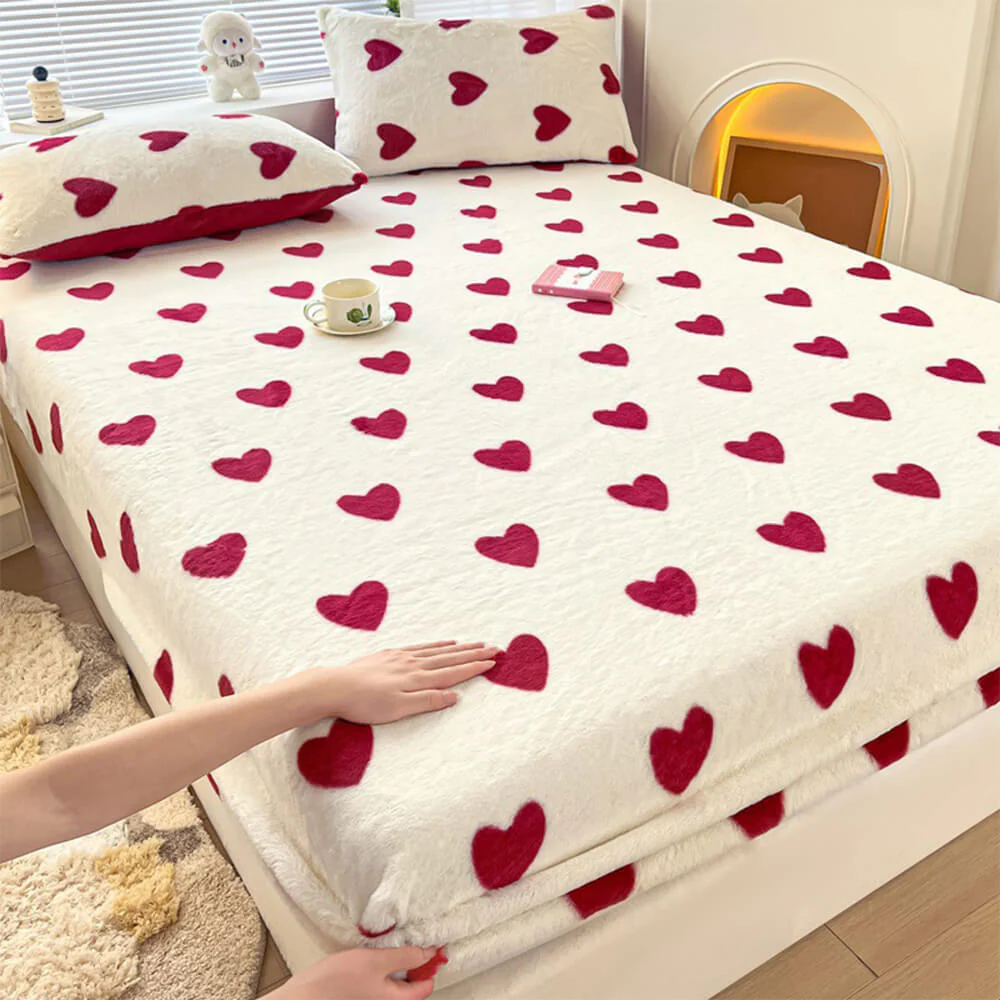 Static-Free Creamy Stretchable Fitted Sheet Mattress Cover - News Pet Shop