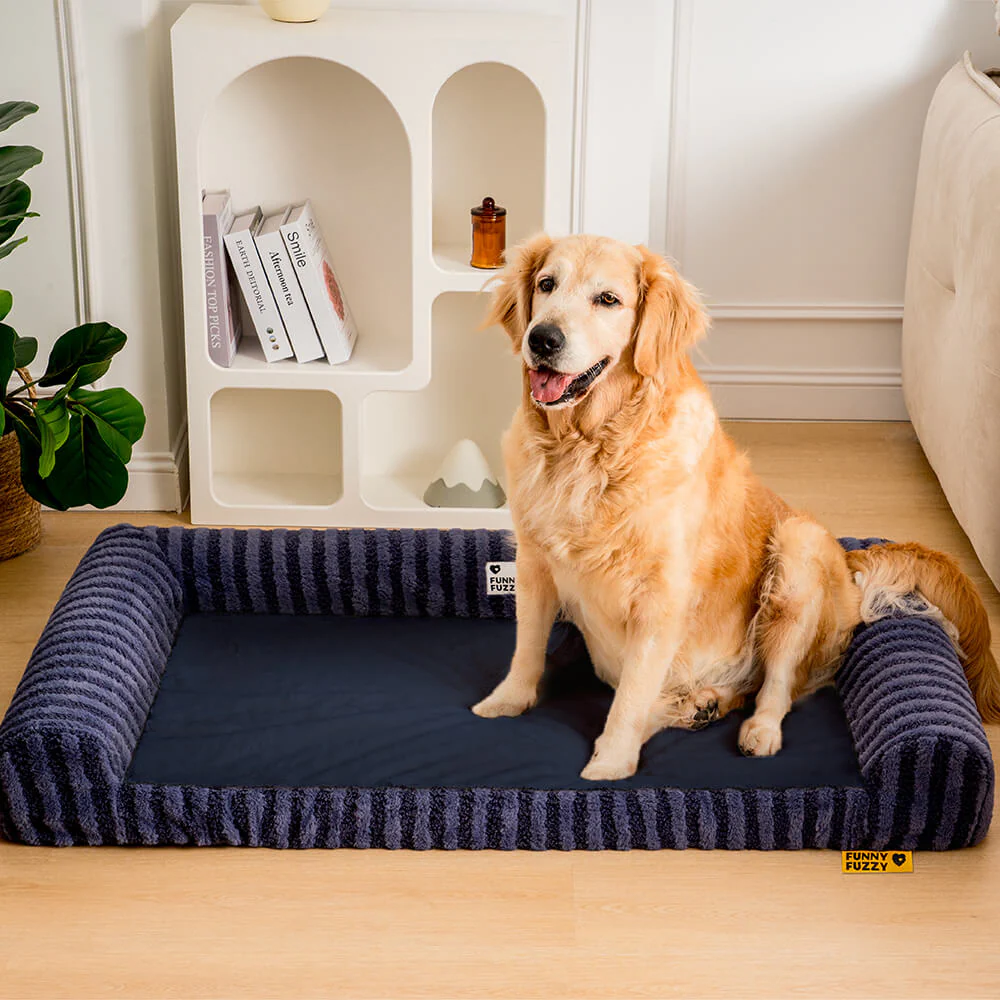 Deluxe Fluffy Full Support Anxiety Relieving Large Dog Bed - News Pet Shop