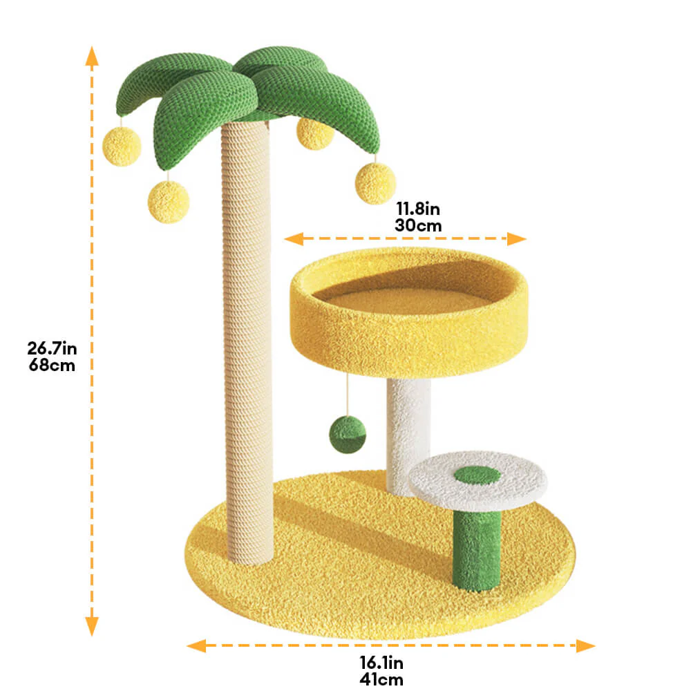 Tropical Coconut Tree Cat Climbing Frame - News Pet Shop