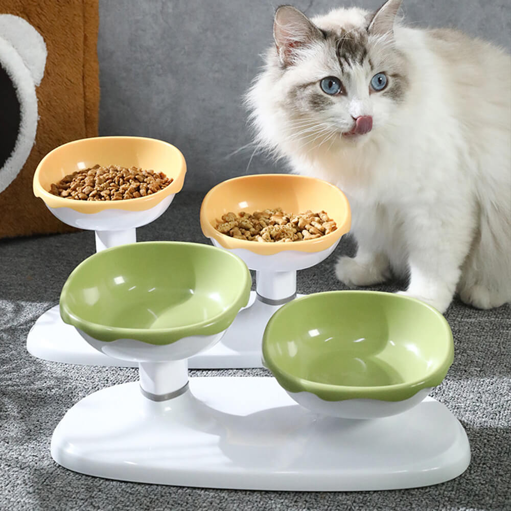 Multifunctional Adjustable Neck Protection Double Pet Bowl - News Pet Shop