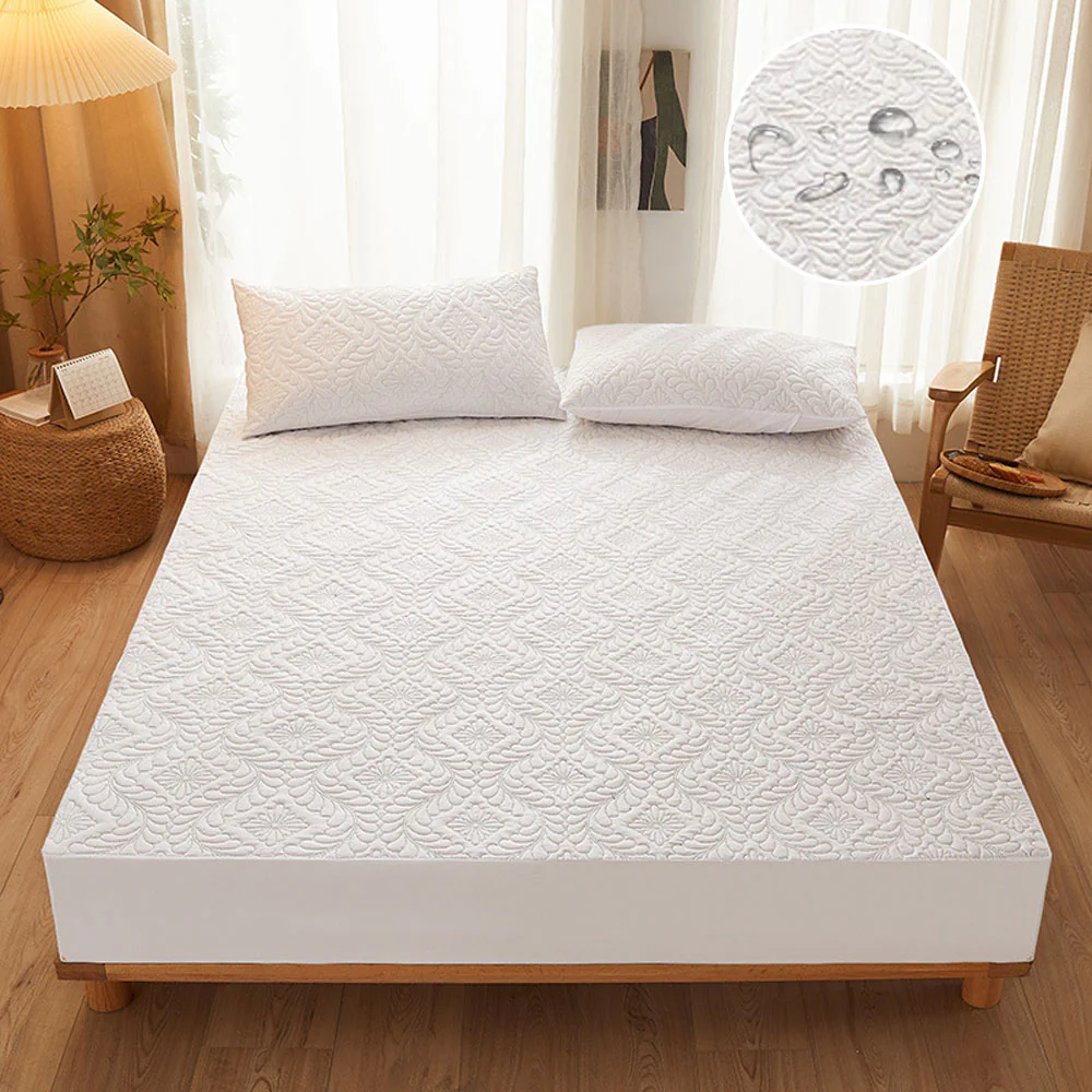 Waterproof Anti-Stain Soft Quilted Fitted Sheet Mattress Cover - News Pet Shop