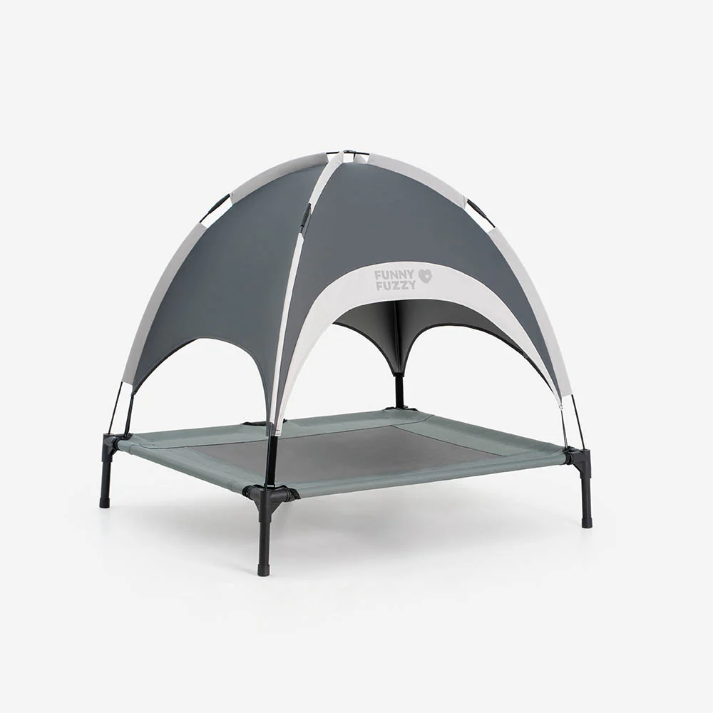 Multi-Functional Breathable Cooling Elevated Dog Bed with Canopy - PawAir - News Pet Shop