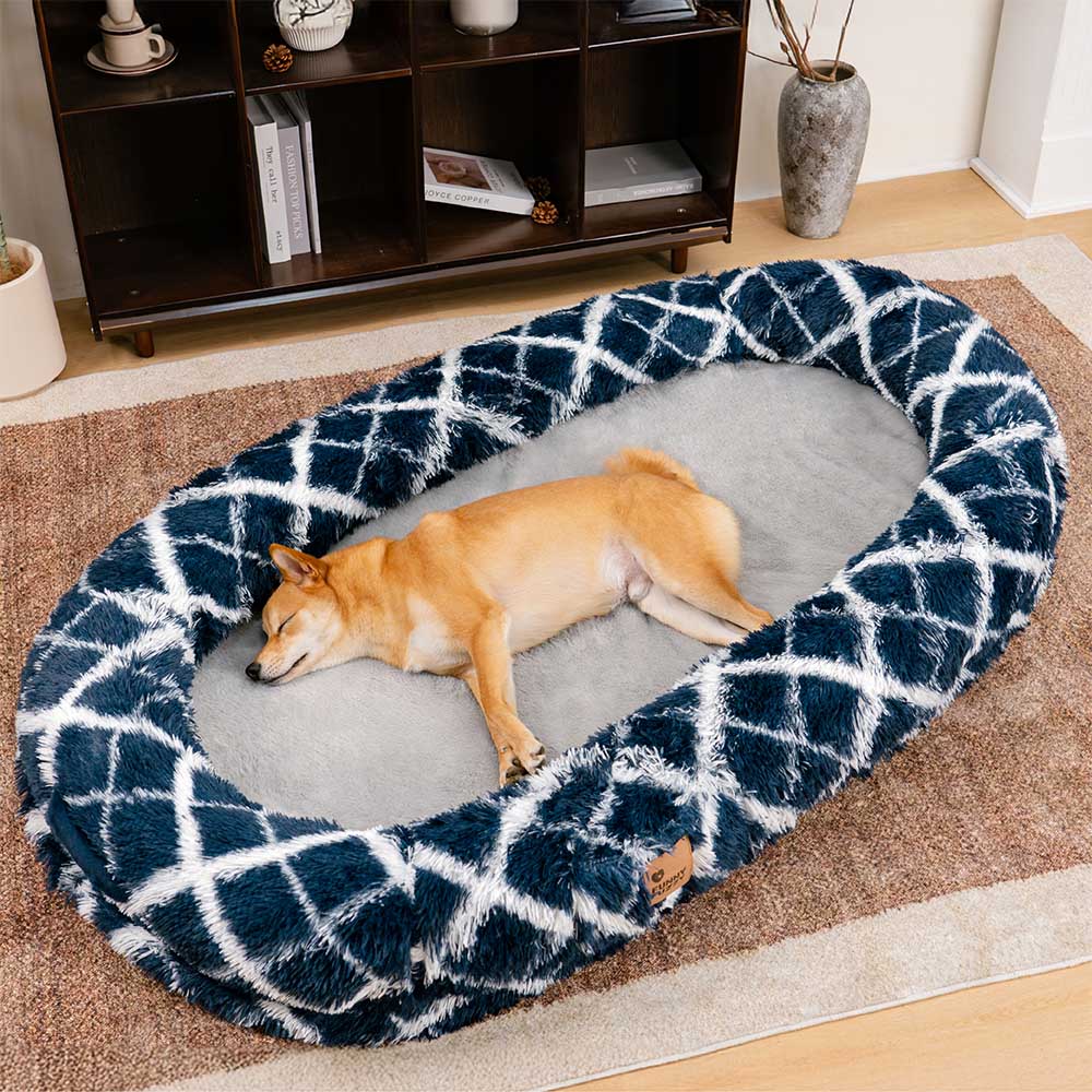 Classic Fluffy Super Large Donut Human Dog Bed - Cuddle Cradle - News Pet Shop