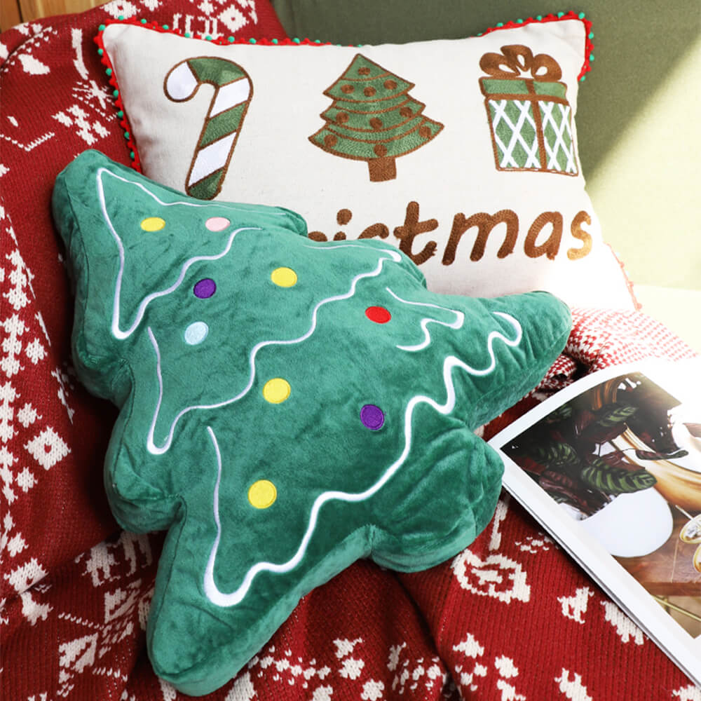 Merry Christmas Holiday Decorative Lumbar Home Sofa Pillow - News Pet Shop