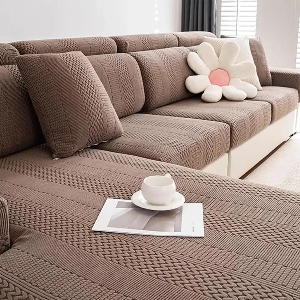 Polar Fleece Soft Antistatic Protection Sofa Stretch Full Wrap Couch Cover - News Pet Shop