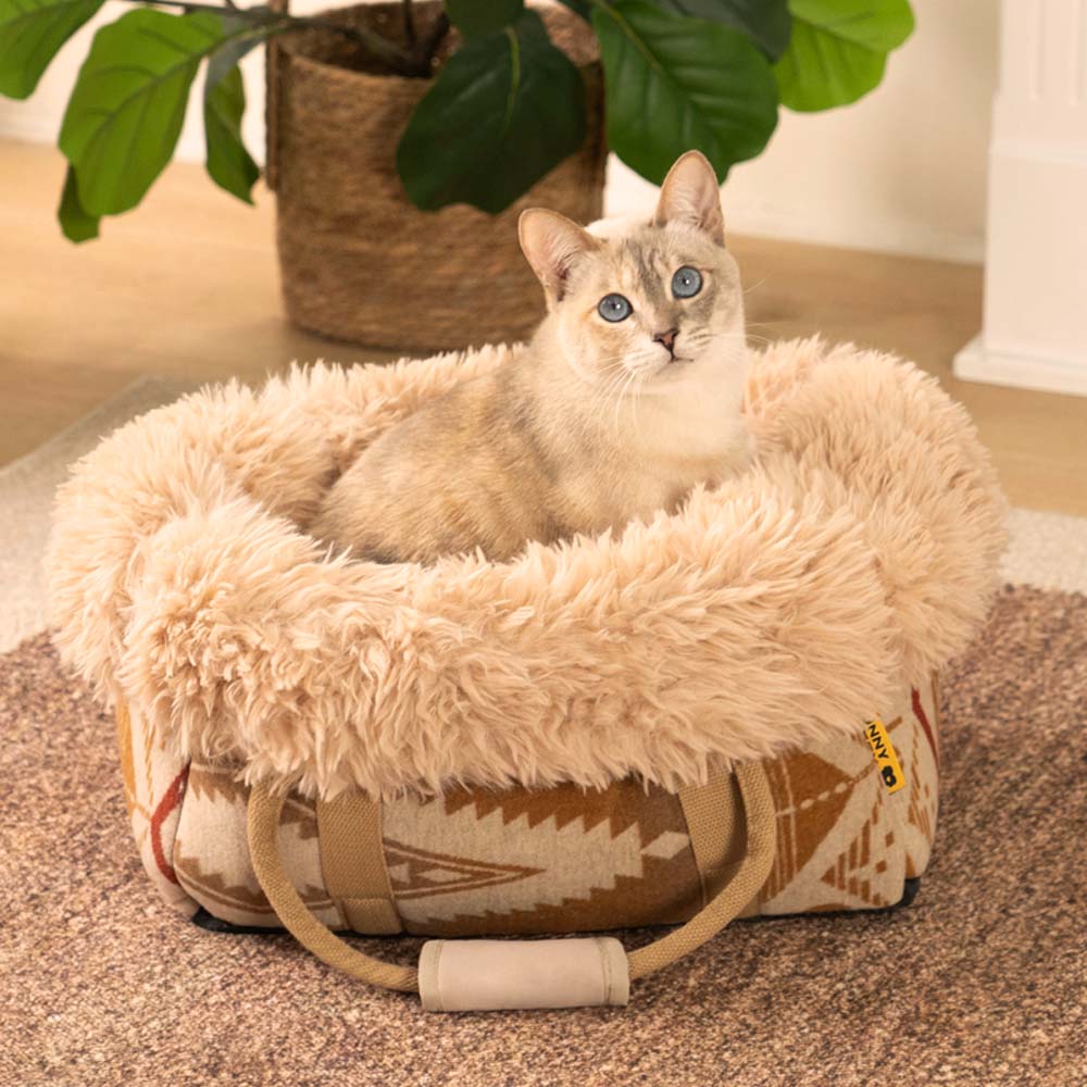 Large Reversible All-Season Indie Boho Cat Carrier - Wondernap - News Pet Shop