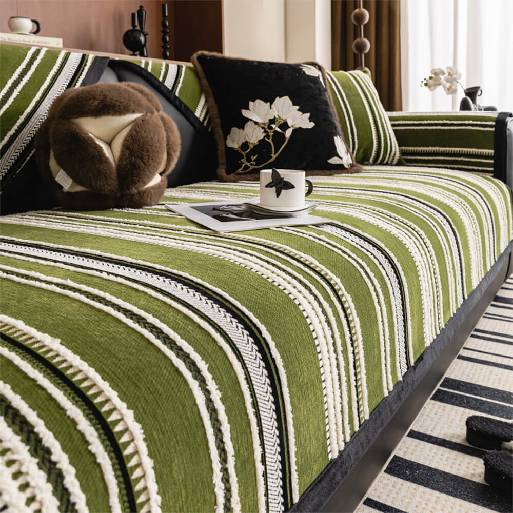 Vintage Jacquard All-Season Chenille Non-Slip Couch Cover - News Pet Shop