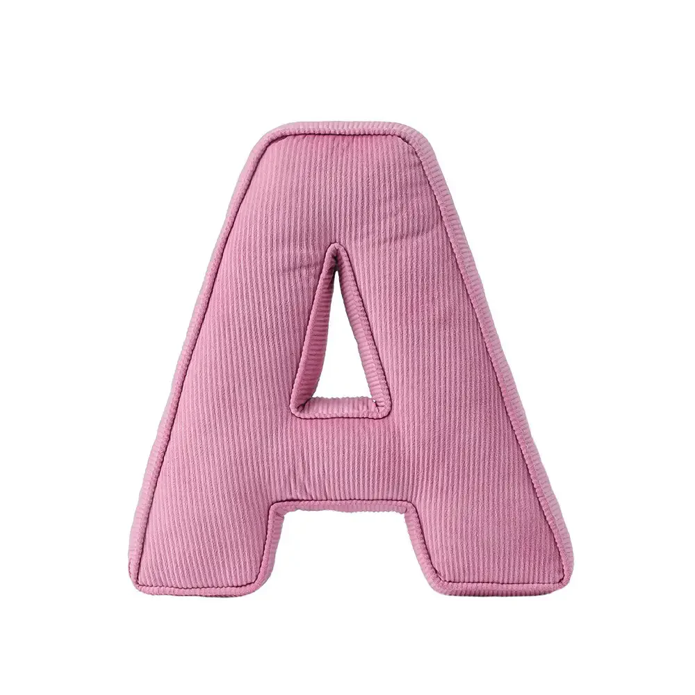 Corduroy Soft Hugging Letter Sofa Pillow - News Pet Shop