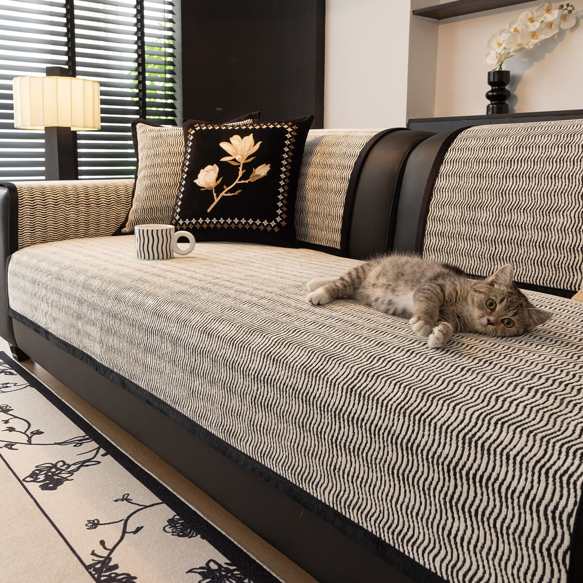 Light Luxury Chenille Breathable Fabric Scratch-Resistant Non-Slip Couch Cover - News Pet Shop