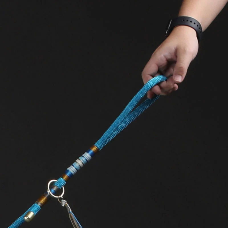 Hand-knitted Braided Rope Cool Dog Accessories Training Leash - News Pet Shop