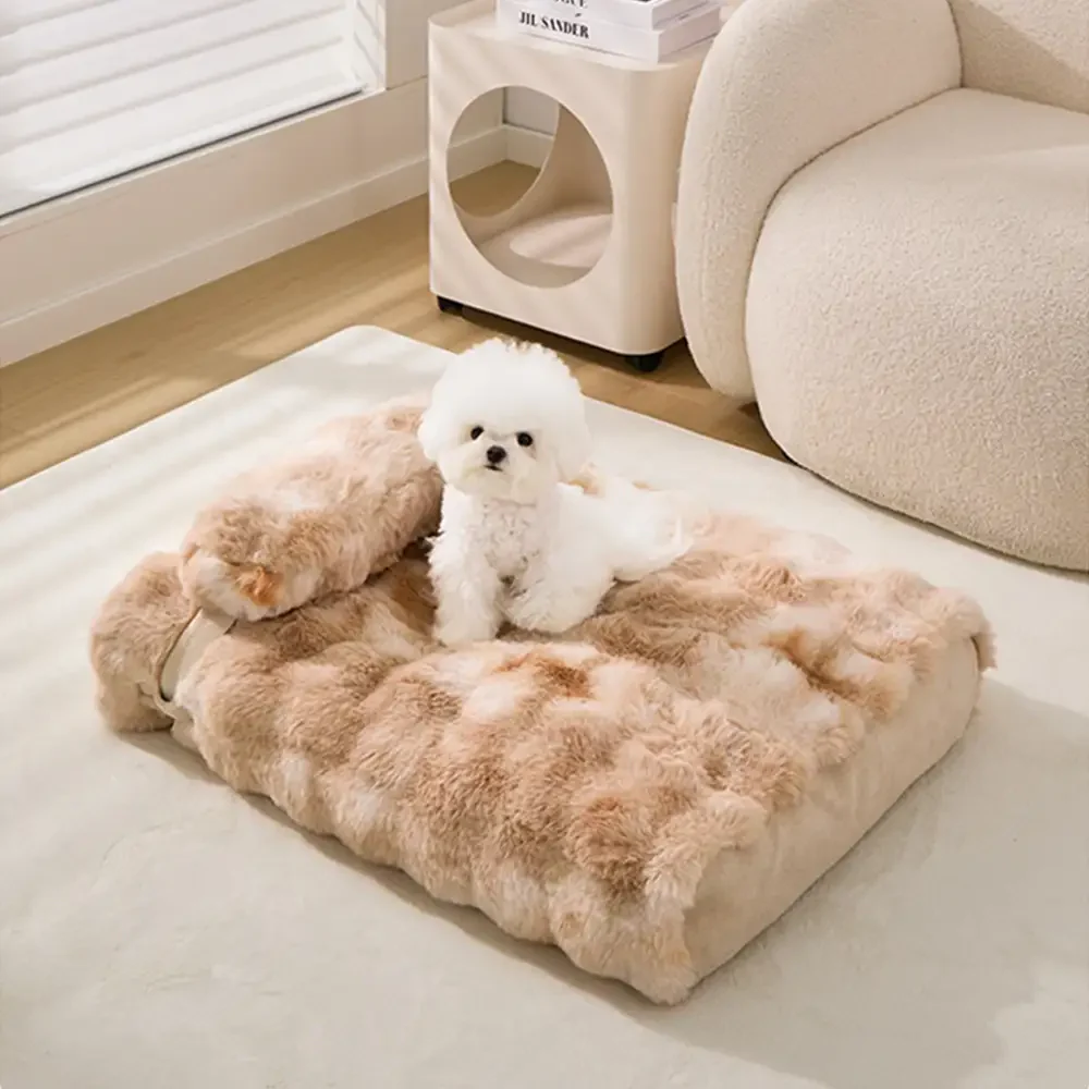 Fluffy Plush Comfortable Deep Sleep Dog Pillow Bed - News Pet Shop