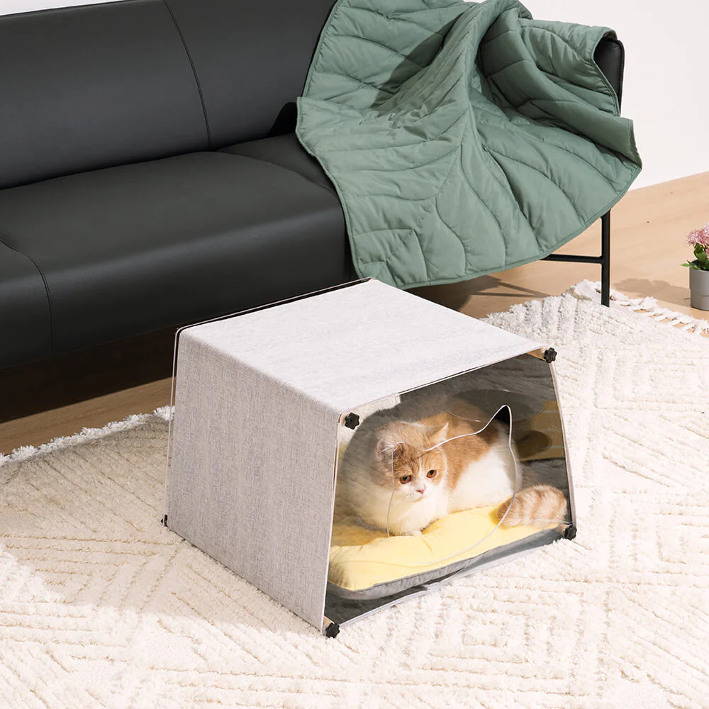 Acrylic Indoor Simple Solid Wood Structure Cat House - News Pet Shop