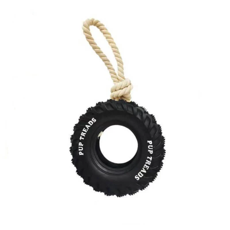 Rubber Tire Dog Interactive Toy Teething and Chewing Toy - News Pet Shop