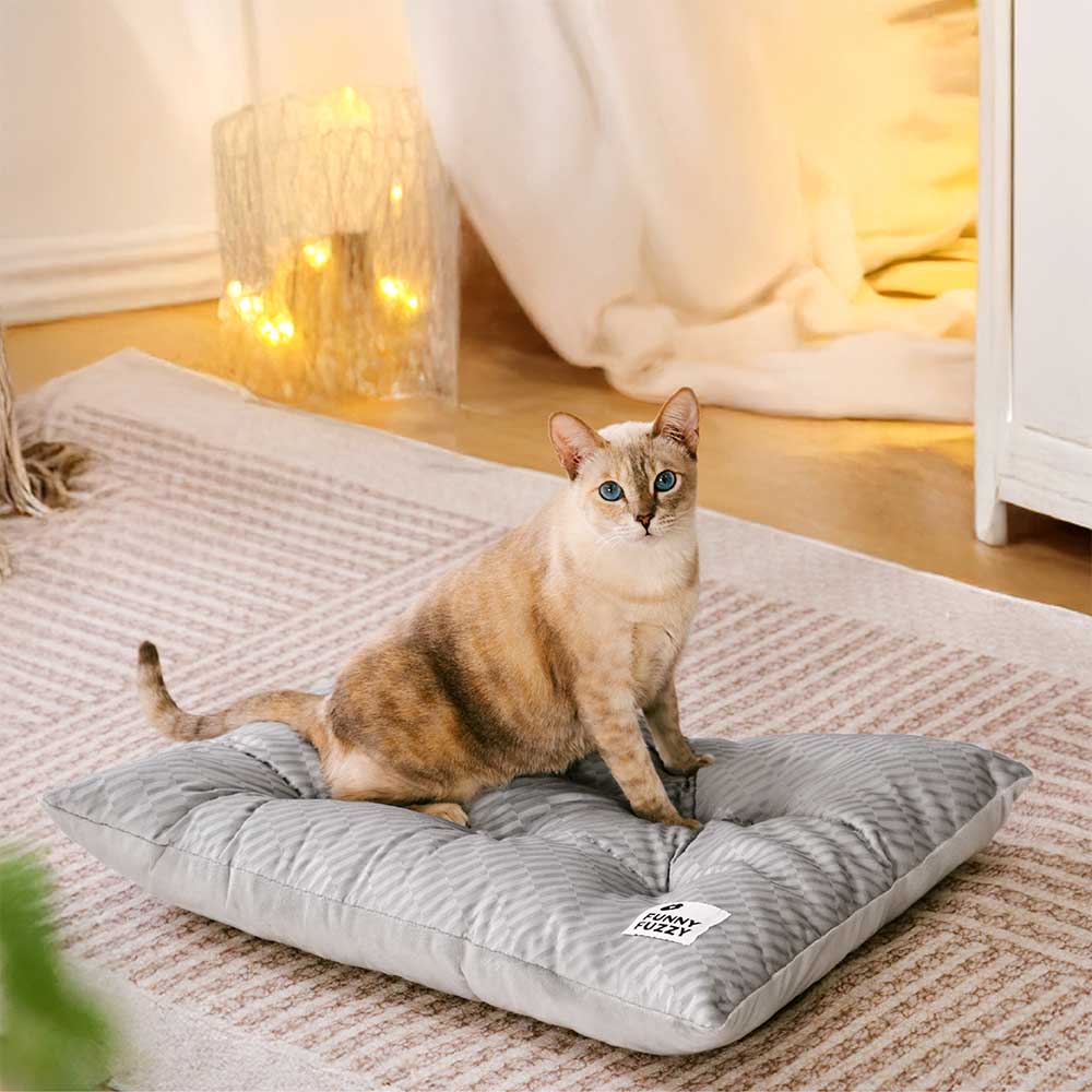 Dual-Sided Cozy Plush Washable Calming Cat Mat - News Pet Shop