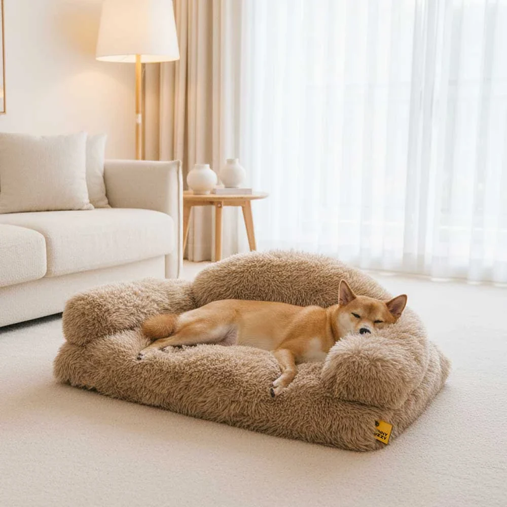 Plush Warm Removable Sponge Orthopedic Dog Sofa Bed - FluffyHaven - News Pet Shop