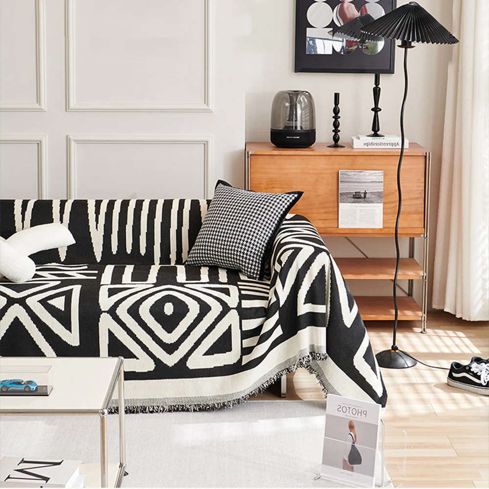 Five-Color Geometric Sofa Cover - Bold Patterns for a Modern Look - News Pet Shop