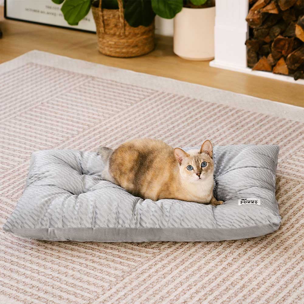 Dual-Sided Cozy Plush Washable Calming Cat Mat - News Pet Shop