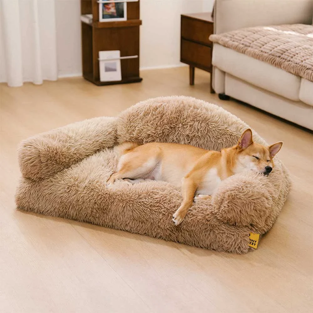 Plush Warm Removable Sponge Orthopedic Dog Sofa Bed - FluffyHaven - News Pet Shop