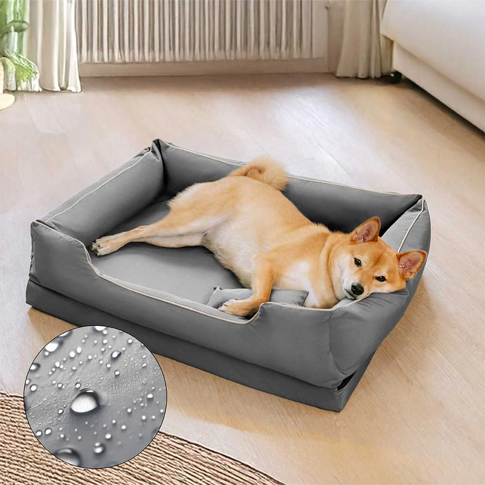 Nordic Style Waterproof Anti-Scratch Washable Dog Sofa Bed with Pillow - News Pet Shop