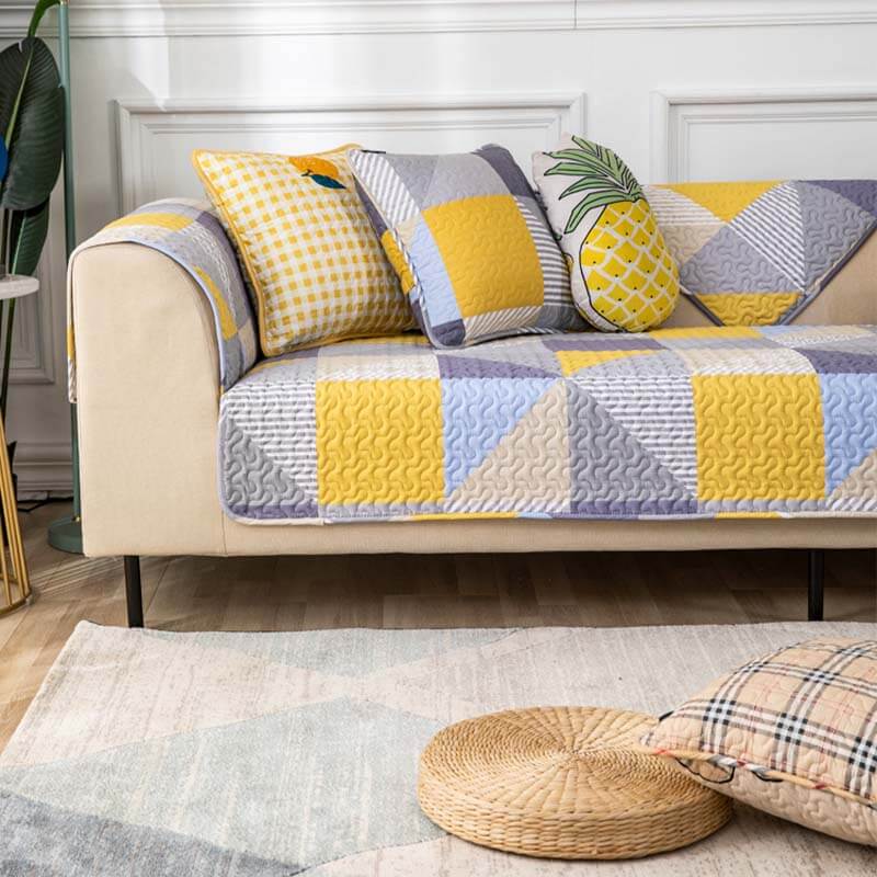 Artistic Geometric Pattern Washable Couch Cover - News Pet Shop